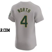 Billy North Men's Oakland Athletics Gray Elite Road Jersey