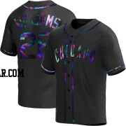 Billy Williams Men's Chicago Cubs Black Holographic Replica Alternate Jersey