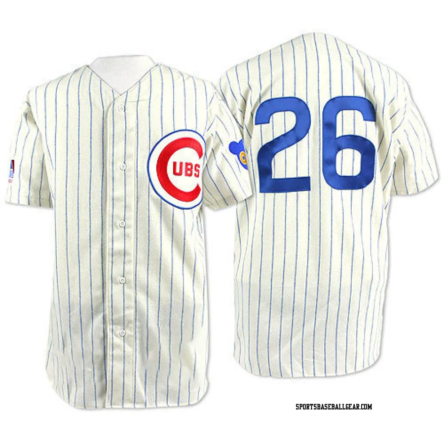 Billy Williams Men's Chicago Cubs Cream Authentic 1969 Throwback Jersey