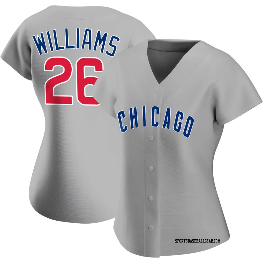 Billy Williams Women's Chicago Cubs Gray Authentic Road Jersey