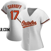Bj Surhoff Women's Baltimore Orioles White Authentic Home Jersey