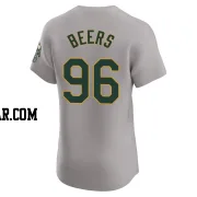 Blake Beers Men's Oakland Athletics Gray Elite Road Jersey