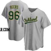 Blake Beers Men's Oakland Athletics Gray Replica Road Jersey