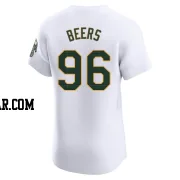 Blake Beers Men's Oakland Athletics White Elite Home Jersey