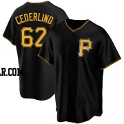 Blake Cederlind Youth Pittsburgh Pirates Black Replica Alternate Jersey