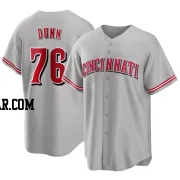 Blake Dunn Men's Cincinnati Reds Gray Replica Road Jersey