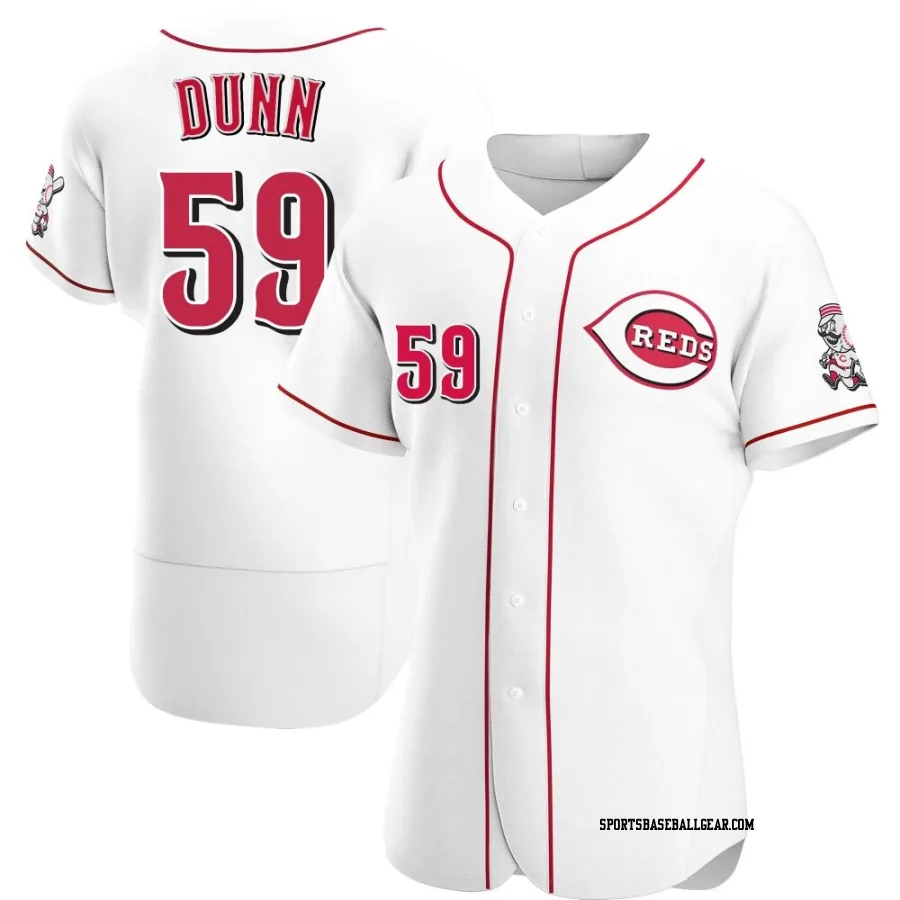 Blake Dunn Men's Cincinnati Reds White Authentic Home Jersey