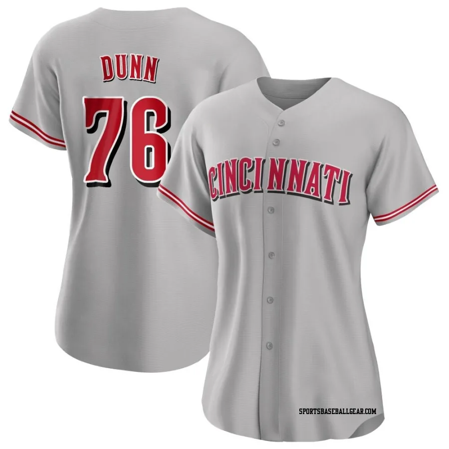 Blake Dunn Women's Cincinnati Reds Gray Authentic Road Jersey