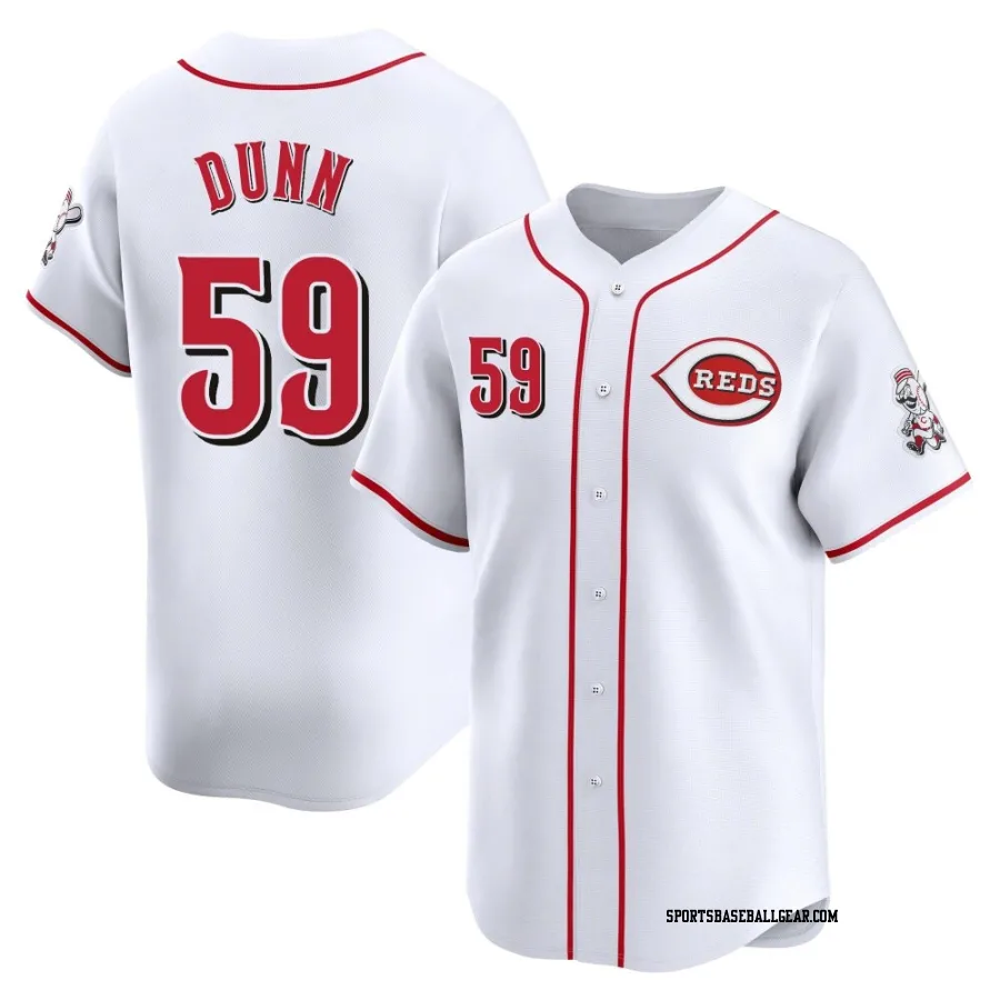 Blake Dunn Youth Cincinnati Reds White Limited Home Jersey