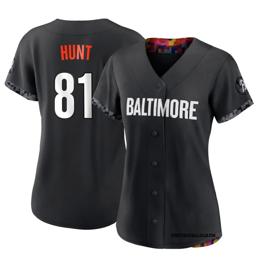 Blake Hunt Women's Baltimore Orioles Black Authentic 2023 City Connect Jersey