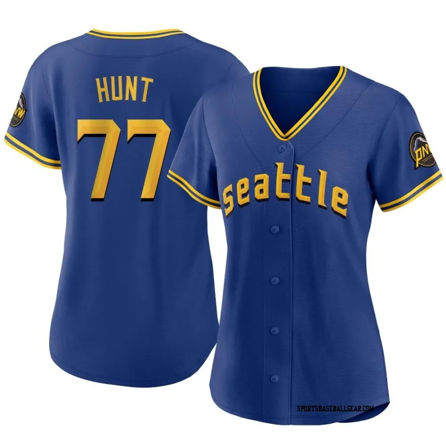 Blake Hunt Women's Seattle Mariners Royal Authentic 2023 City Connect Jersey