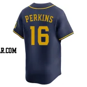 Blake Perkins Men's Milwaukee Brewers Navy Limited Alternate Jersey