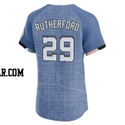 Blake Rutherford Men's Washington Nationals Blue Elite 2025 City Connect Jersey
