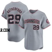 Blake Rutherford Men's Washington Nationals Gray Limited Road Jersey