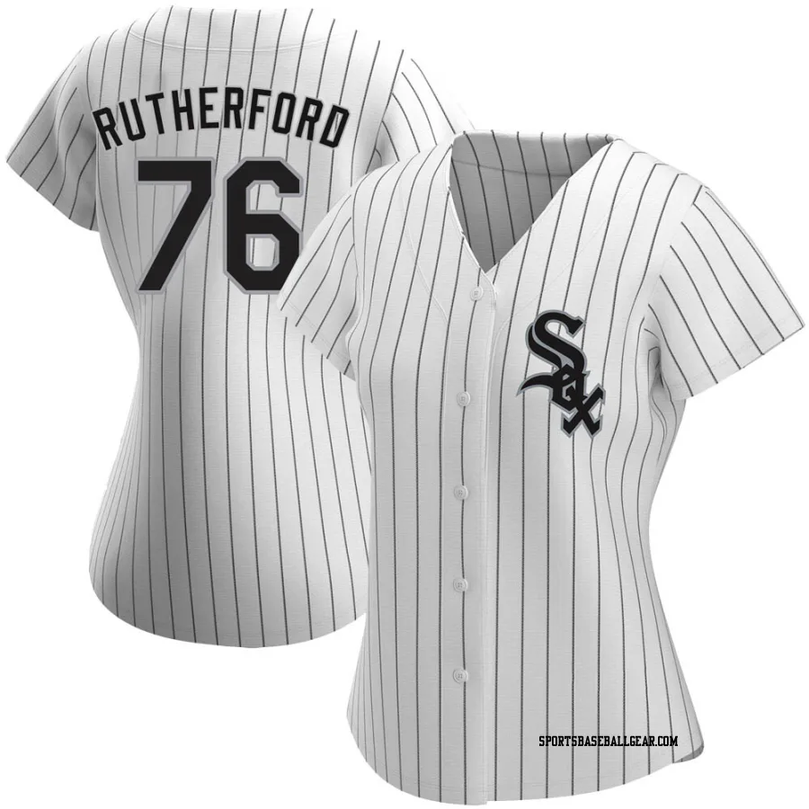Blake Rutherford Women's Chicago White Sox White Authentic Home Jersey