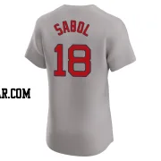 Blake Sabol Men's Boston Red Sox Gray Elite Road Jersey
