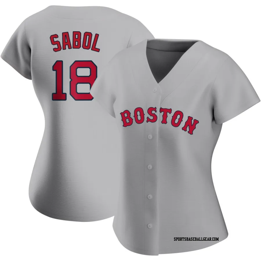 Blake Sabol Women's Boston Red Sox Gray Authentic Road Jersey