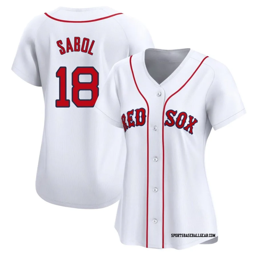 Blake Sabol Women's Boston Red Sox White Limited Home Jersey