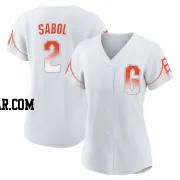 Blake Sabol Women's San Francisco Giants White Replica 2021 City Connect Jersey