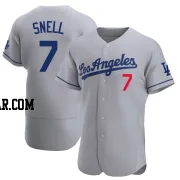 Blake Snell Men's Los Angeles Dodgers Gray Authentic Away Jersey