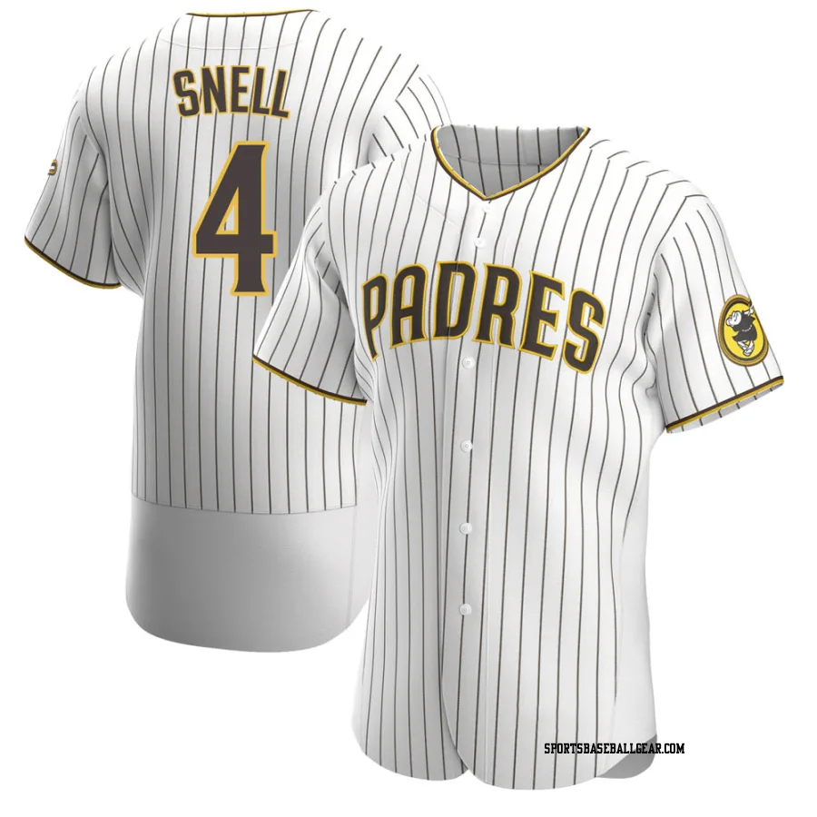 Blake Snell Men's San Diego Padres White/Brown Authentic Home Jersey