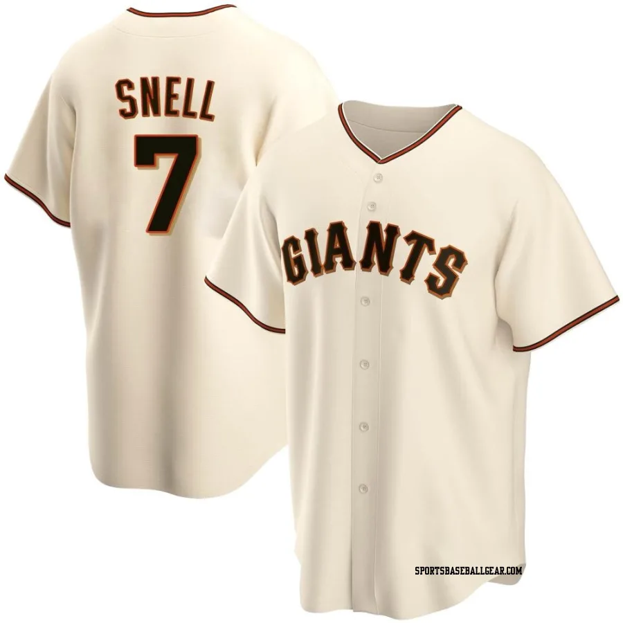 Blake Snell Men's San Francisco Giants Cream Replica Home Jersey