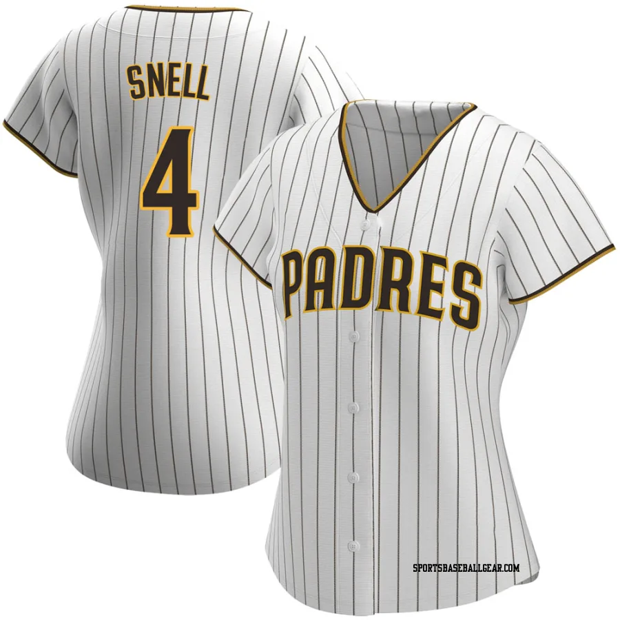 Blake Snell Women's San Diego Padres White/Brown Replica Home Jersey
