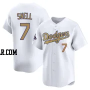 Blake Snell Youth Los Angeles Dodgers Gold Limited White 2025 Collection Jersey