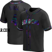 Blake Snell Youth San Diego Padres Black Holographic Replica Alternate Jersey