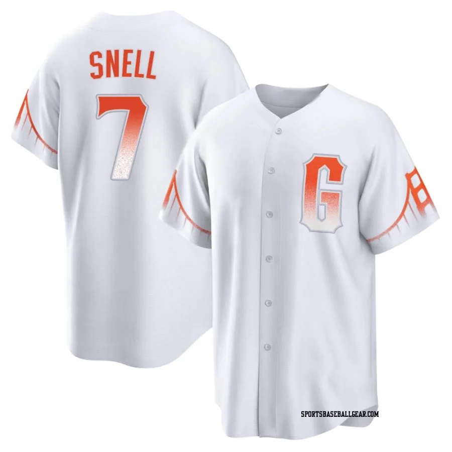 Blake Snell Youth San Francisco Giants White Replica 2021 City Connect Jersey