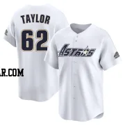 Blake Taylor Men's Houston Astros White Limited Throwback Cooperstown Collection Jersey