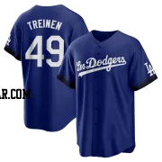 Blake Treinen Men's Los Angeles Dodgers Royal Replica 2021 City Connect Jersey