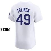 Blake Treinen Men's Los Angeles Dodgers White Elite Home Jersey