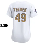 Blake Treinen Women's Los Angeles Dodgers Gold Limited White 2025 Collection Jersey