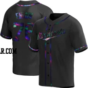 Blayne Enlow Youth Minnesota Twins Black Holographic Replica Alternate Jersey