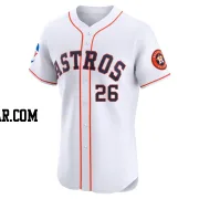 Bligh Madris Men's Houston Astros White Elite Home Patch Jersey