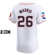 Bligh Madris Men's Houston Astros White Elite Home Patch Jersey
