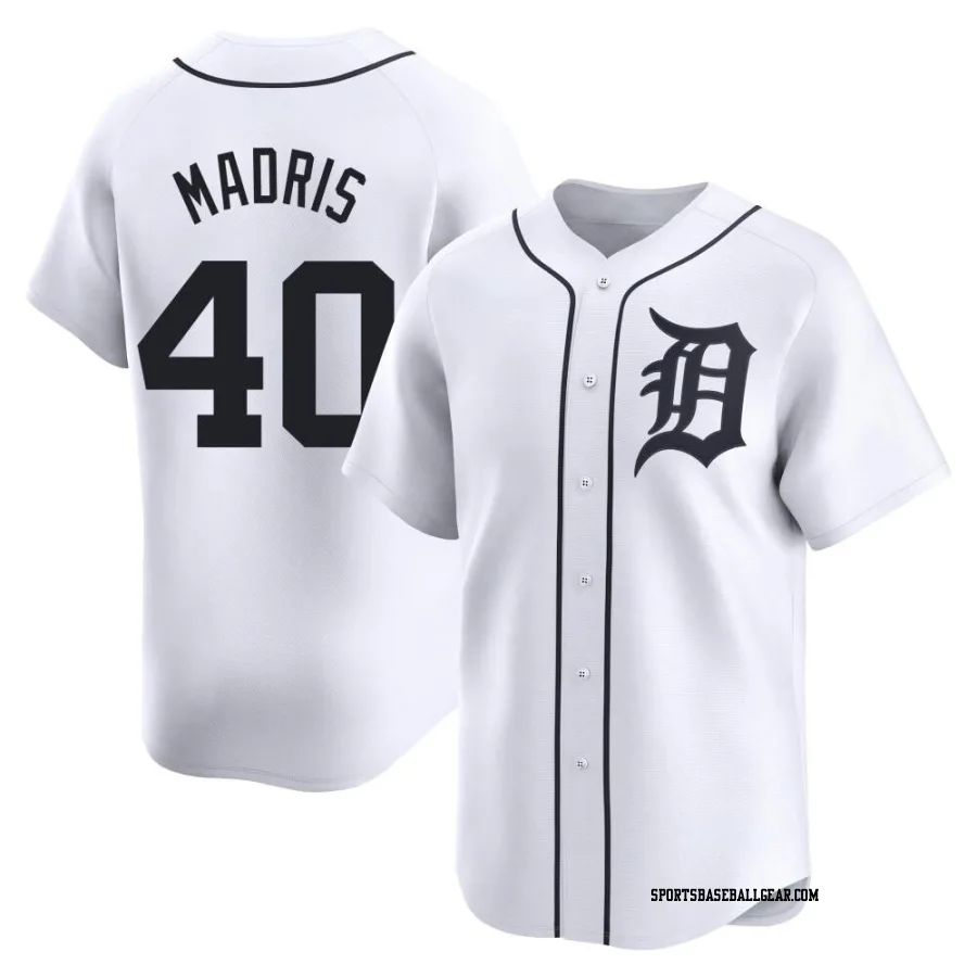 Bligh Madris Youth Detroit Tigers White Limited Home Jersey