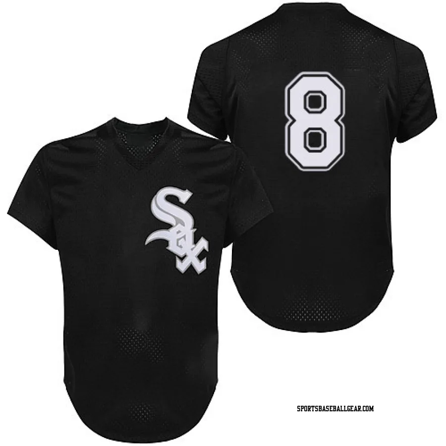 Bo Jackson Men&#039;s Chicago White Sox Black Replica 1993 Throwback Jersey