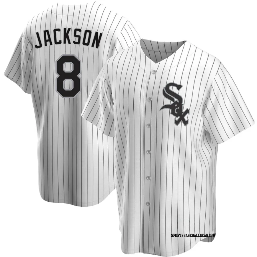 Bo Jackson Men&#039;s Chicago White Sox White Replica Home Jersey
