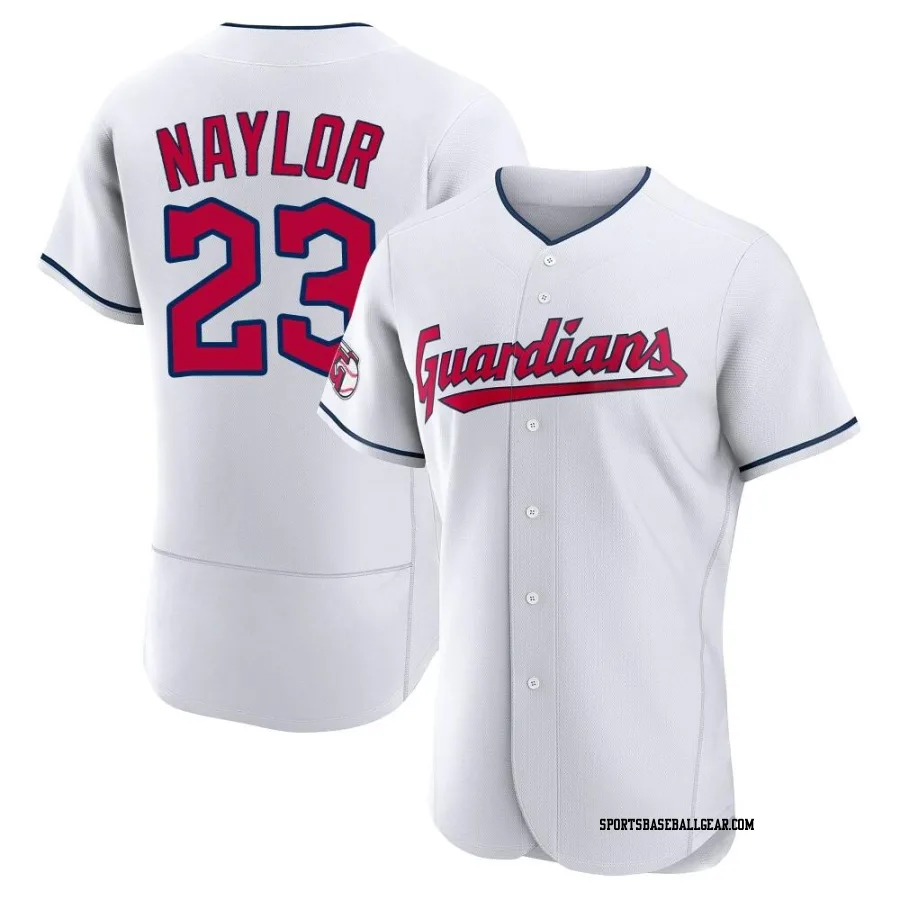 Bo Naylor Men's Cleveland Guardians White Authentic Home Jersey