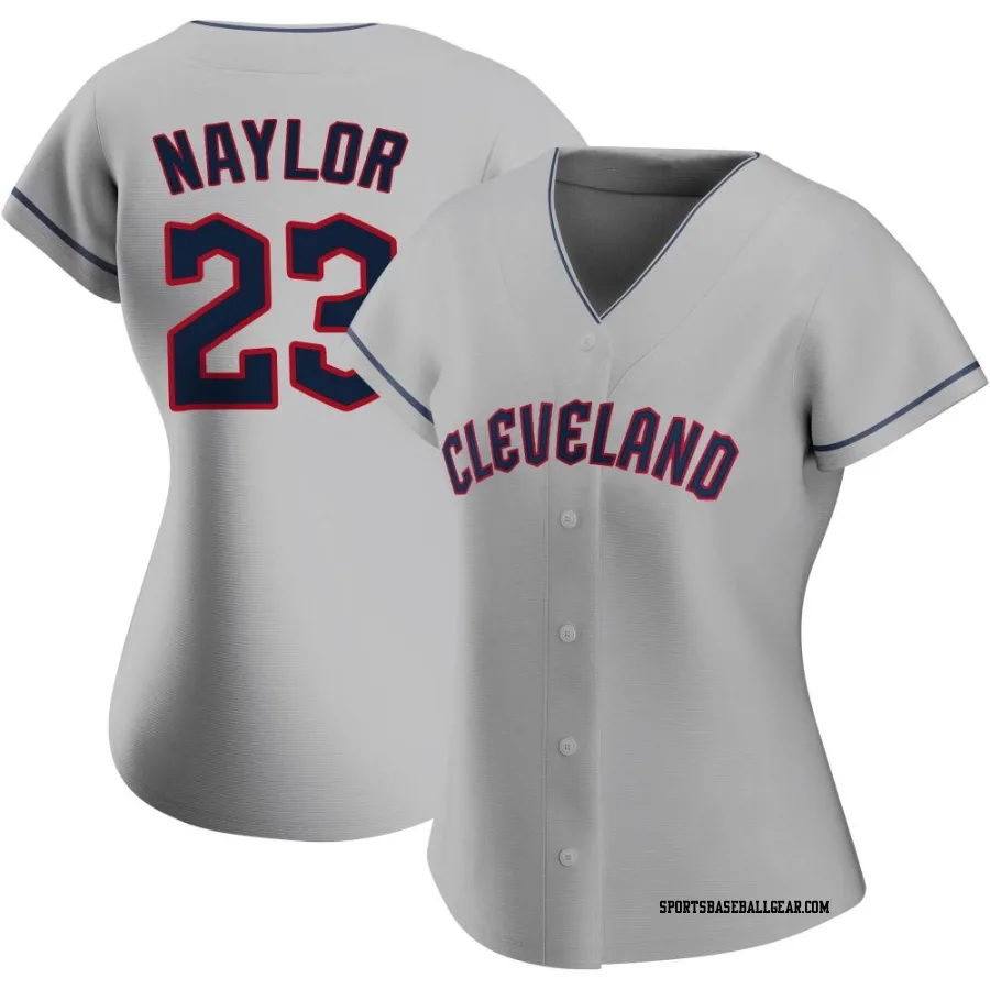 Bo Naylor Women's Cleveland Guardians Gray Replica Road Jersey