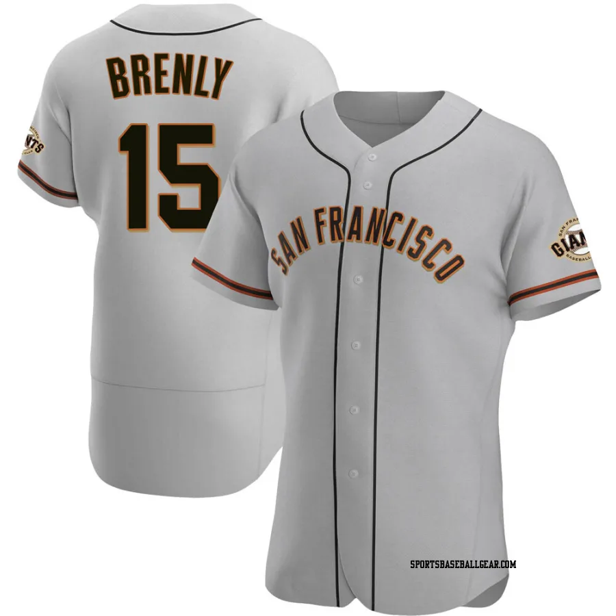 Bob Brenly Men's San Francisco Giants Gray Authentic Road Jersey