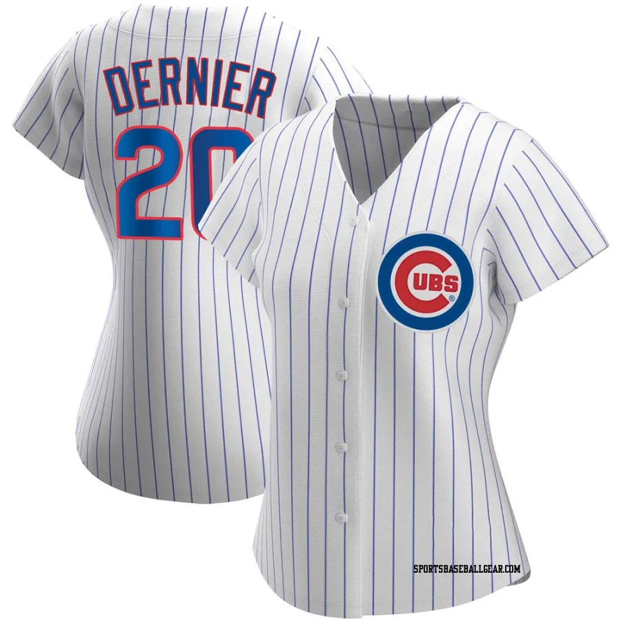 Bob Dernier Women's Chicago Cubs White Authentic Home Jersey
