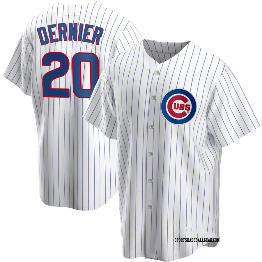 Bob Dernier Youth Chicago Cubs White Replica Home Jersey