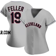 Bob Feller Women's Cleveland Guardians Gray Authentic Road Jersey