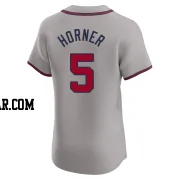 Bob Horner Men's Atlanta Braves Gray Elite Road Jersey