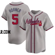 Bob Horner Youth Atlanta Braves Gray Limited Away Jersey