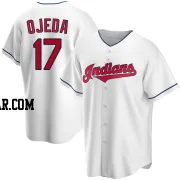 Bob Ojeda Youth Cleveland Guardians White Replica Home Jersey