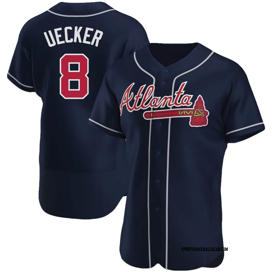 Bob Uecker Men's Atlanta Braves Navy Authentic Alternate Jersey